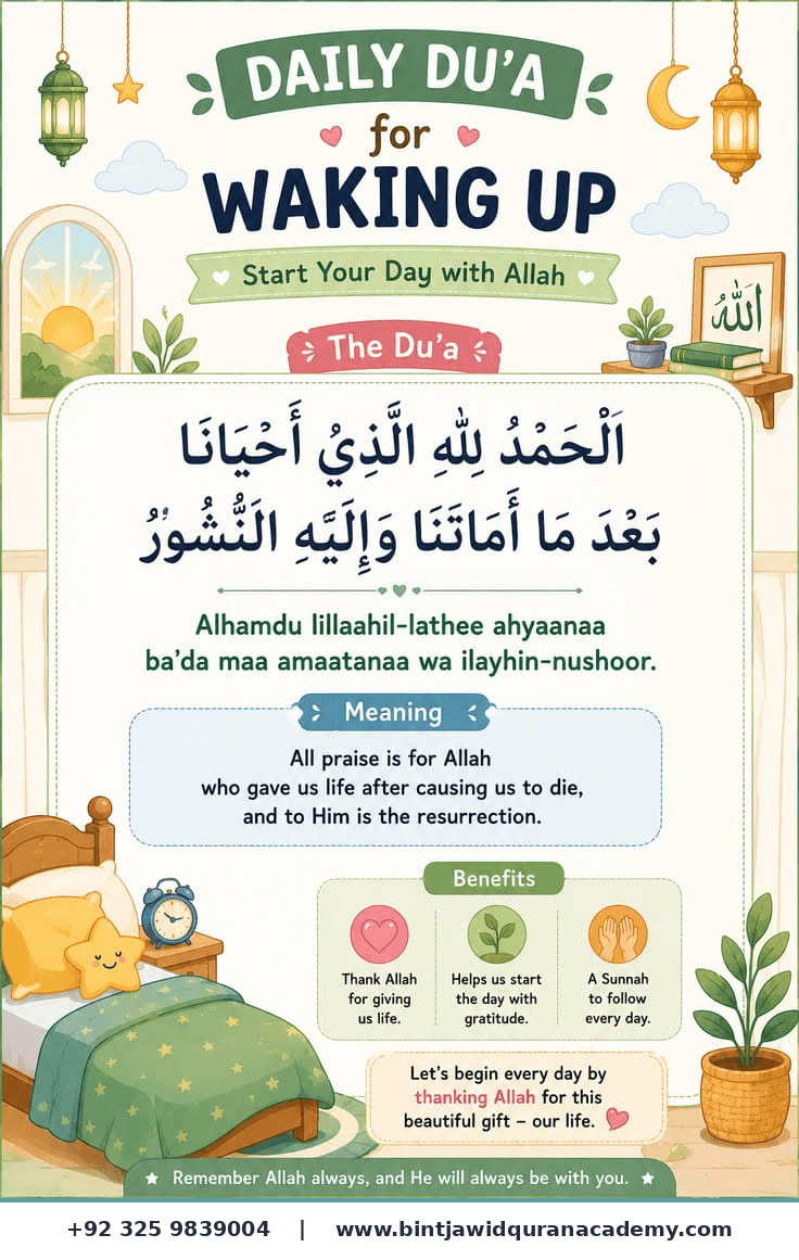Dua for Waking Up