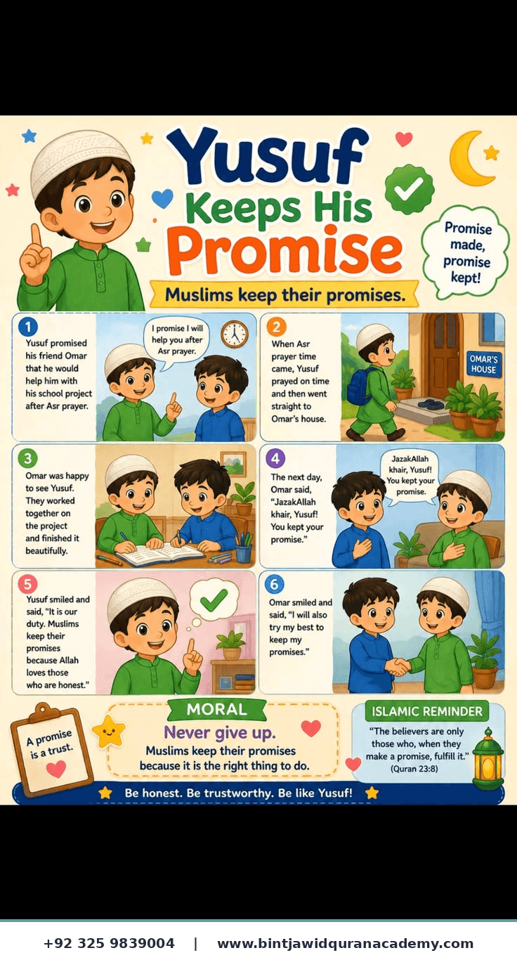 Yusuf Keeps His Promise