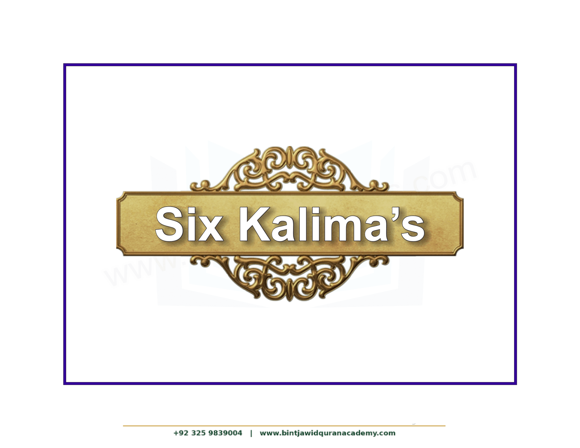 6 Kalmas
