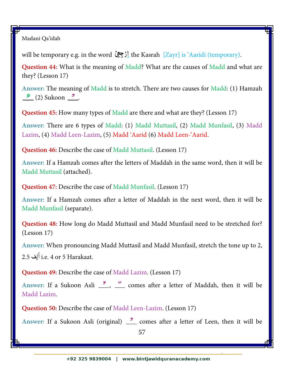 Madani Qaidah step 68